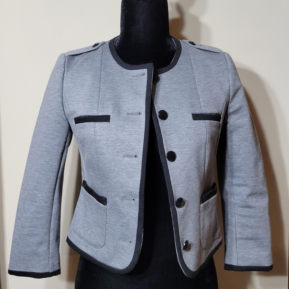 H&M Military-Inspired Style Cropped Blazer